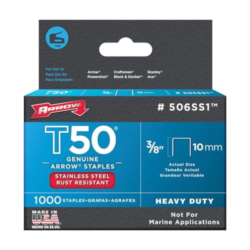Modern Arrow Fastener 506SS1 Heavy Duty T50 Stainless Steel Essentials