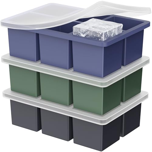 Modern Large Ice Cube Tray for Whiskey: 2" Big Silicone Ice