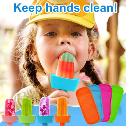 Minimalist AIERSA 8pcs Popsicle Holders and Ice Pop Sleeves Set for for Daily Use