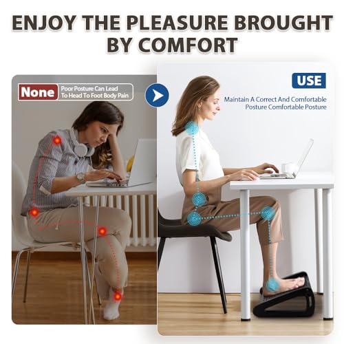 Classic CasaZenith Foot Rest, Six Heights Adjustable Foot Rest for Collection