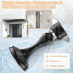 Modern Crosize Magnetic Door Stoppers 2 Pack, Stainless Steel Collection