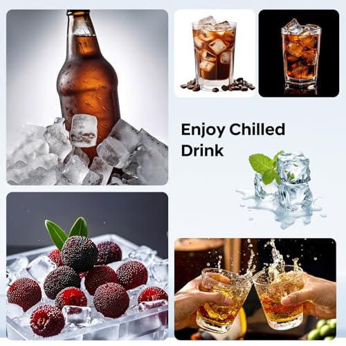 Minimalist Silicone Ice Cube Tray 3 Pack, HANCELANT Essentials
