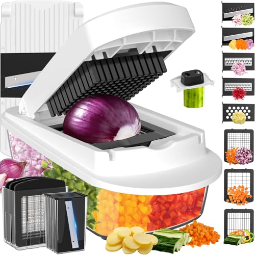 Eco-Friendly 8 Blade All-in-1 Vegetable Chopper Mandoline Slicer Set