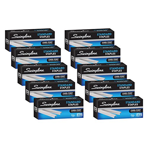 upgraded Swingline Staples, Standard Staples for Desktop Staplers, 1/4" Collection