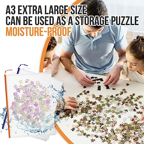 24pcs Mesh Zipper Pouch File Bags Puzzle Storage Bags, Essentials