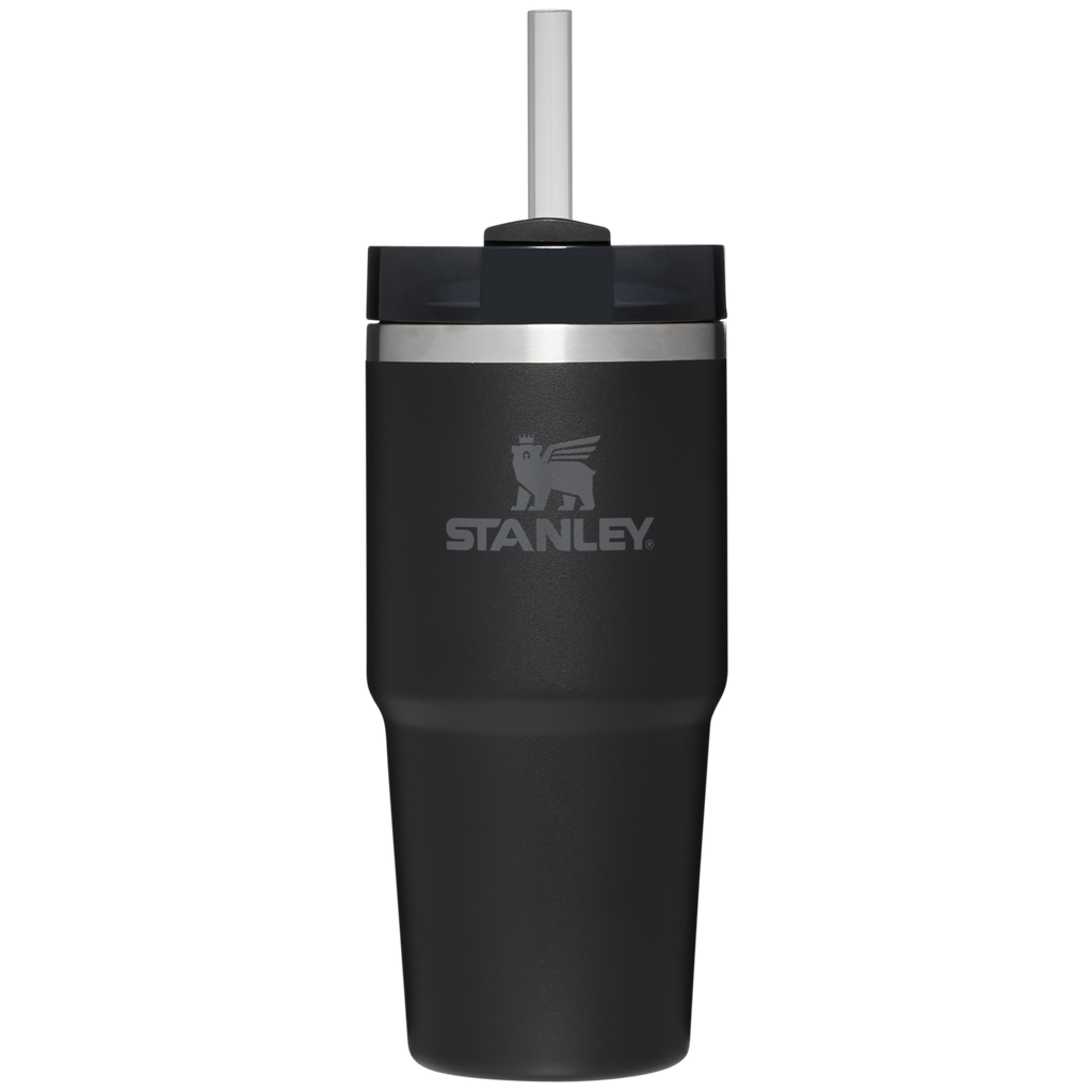 Insulated Travel The Quencher H2.0 Flowstate Tumbler D214X - Premium Stainless Steel Straw Cup for All-Day Hydration - Black