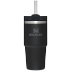 Insulated Travel The Quencher H2.0 Flowstate Tumbler D214X - Premium Stainless Steel Straw Cup for All-Day Hydration - Black