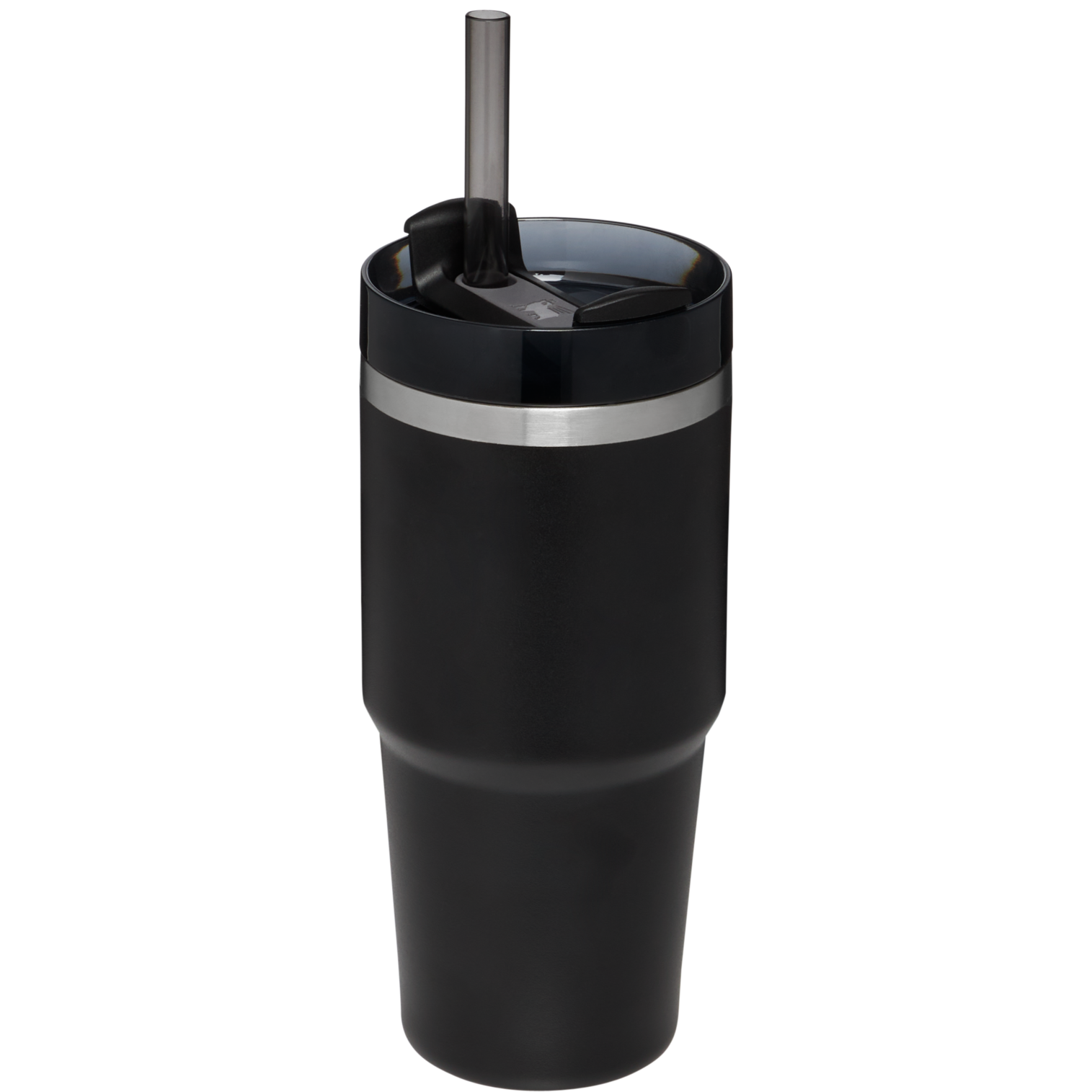 Splash-Resistant FlowState The Quencher H2.0 Flowstate Tumbler  | Stanley Create D329E - Double-Wall Vacuum Insulated Travel Tumbler with Straw Detail