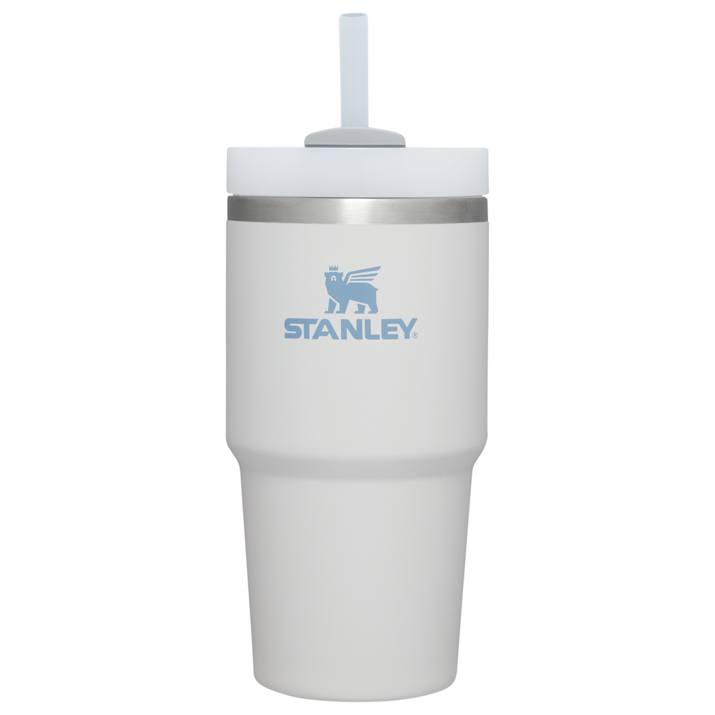 Large Capacity The Quencher H2.0 Flowstate Tumbler | Stanley Create D330L - Double-Wall Vacuum Insulated Travel Tumbler with Straw - Fog