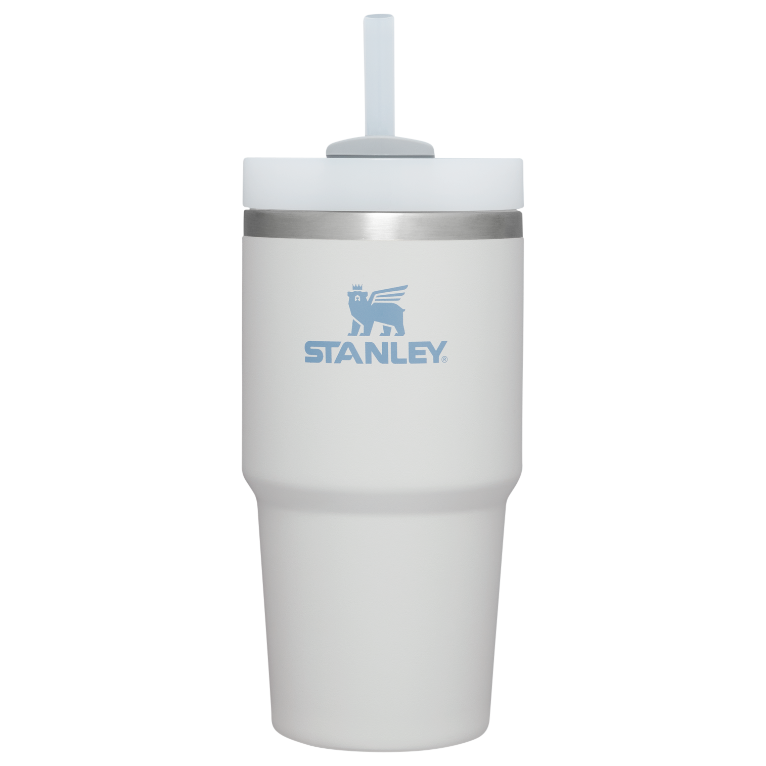 Large Capacity The Quencher H2.0 Flowstate Tumbler | Stanley Create D330L - Double-Wall Vacuum Insulated Travel Tumbler with Straw - Fog