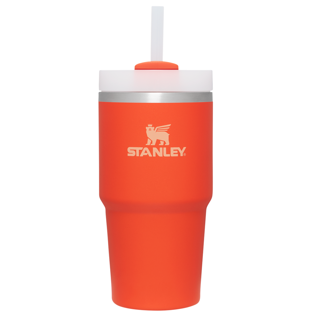 Large Capacity The Quencher H2.0 Flowstate Tumbler | Stanley Create D330L - Double-Wall Vacuum Insulated Travel Tumbler with Straw Detail