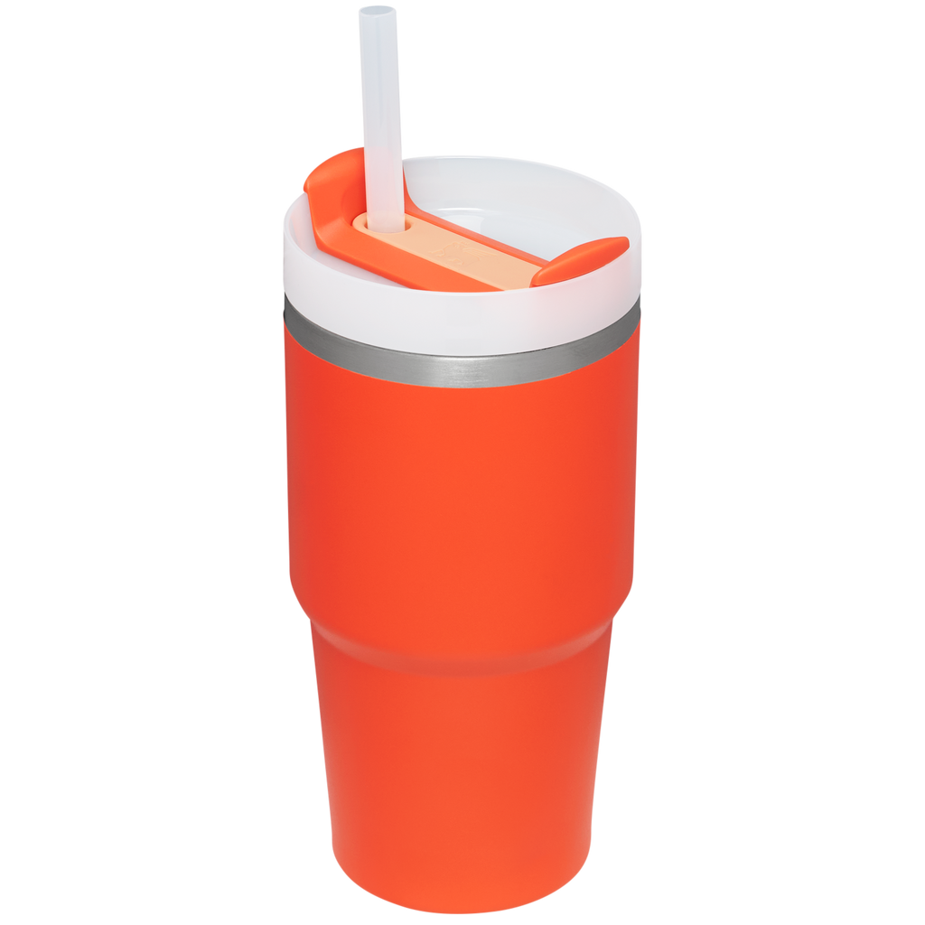 Large Capacity The Quencher H2.0 Flowstate Tumbler | Stanley Create D330L - Double-Wall Vacuum Insulated Travel Tumbler with Straw Detail