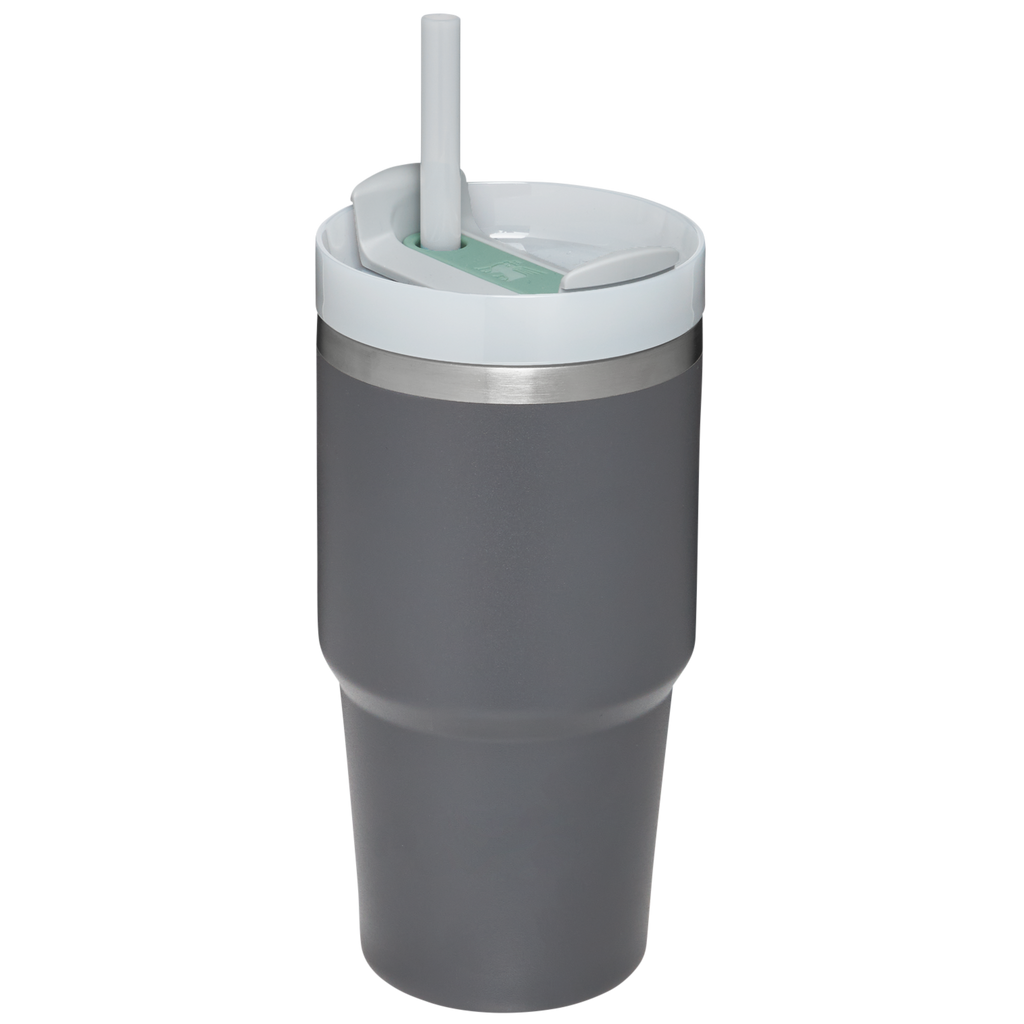 Large Capacity The Quencher H2.0 Flowstate Tumbler | Stanley Create D330L - Double-Wall Vacuum Insulated Travel Tumbler with Straw Detail