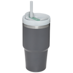 Large Capacity The Quencher H2.0 Flowstate Tumbler | Stanley Create D330L - Double-Wall Vacuum Insulated Travel Tumbler with Straw Detail