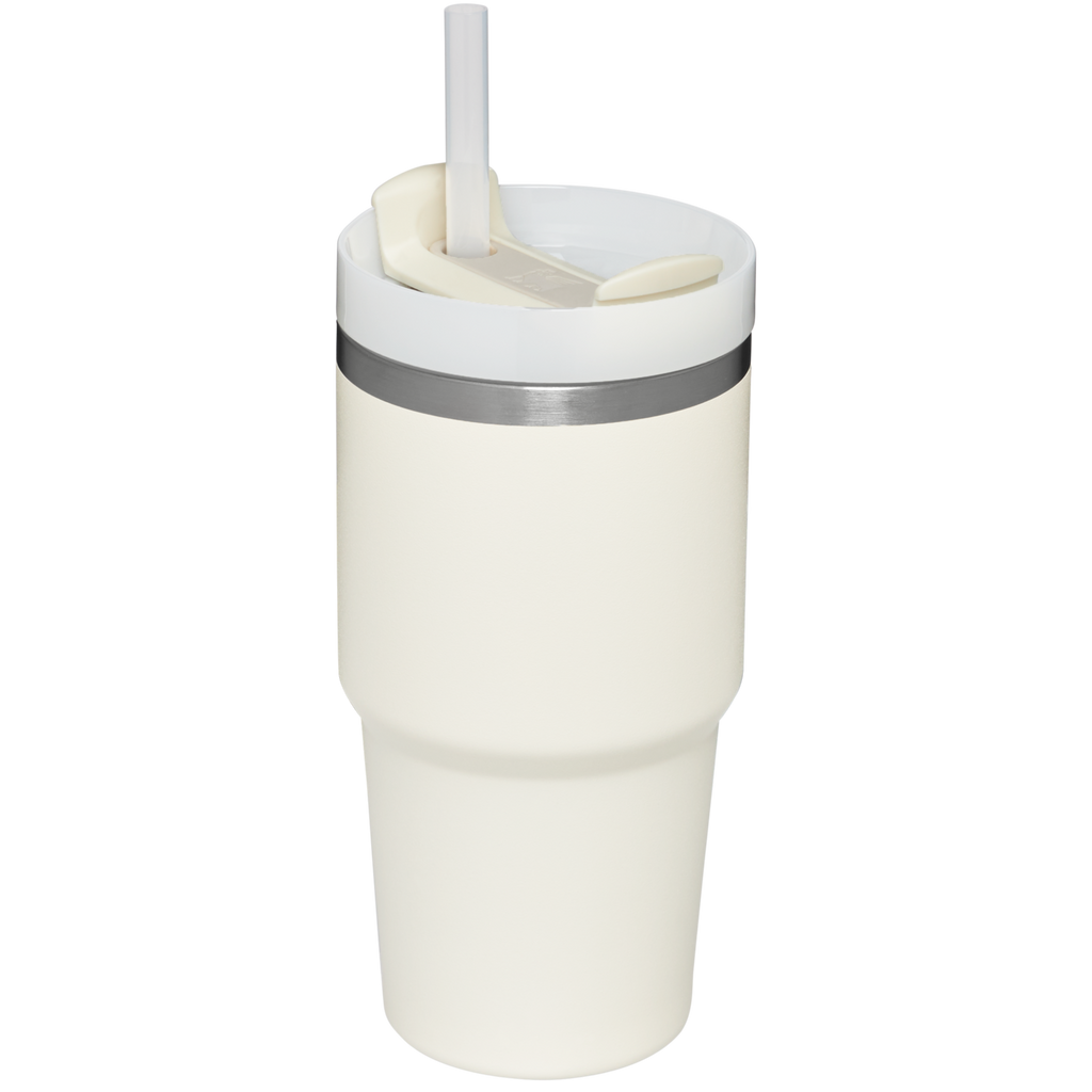Large Capacity The Quencher H2.0 Flowstate Tumbler | Stanley Create D330L - Double-Wall Vacuum Insulated Travel Tumbler with Straw Detail