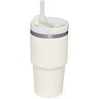 Large Capacity The Quencher H2.0 Flowstate Tumbler | Stanley Create D330L - Double-Wall Vacuum Insulated Travel Tumbler with Straw Detail