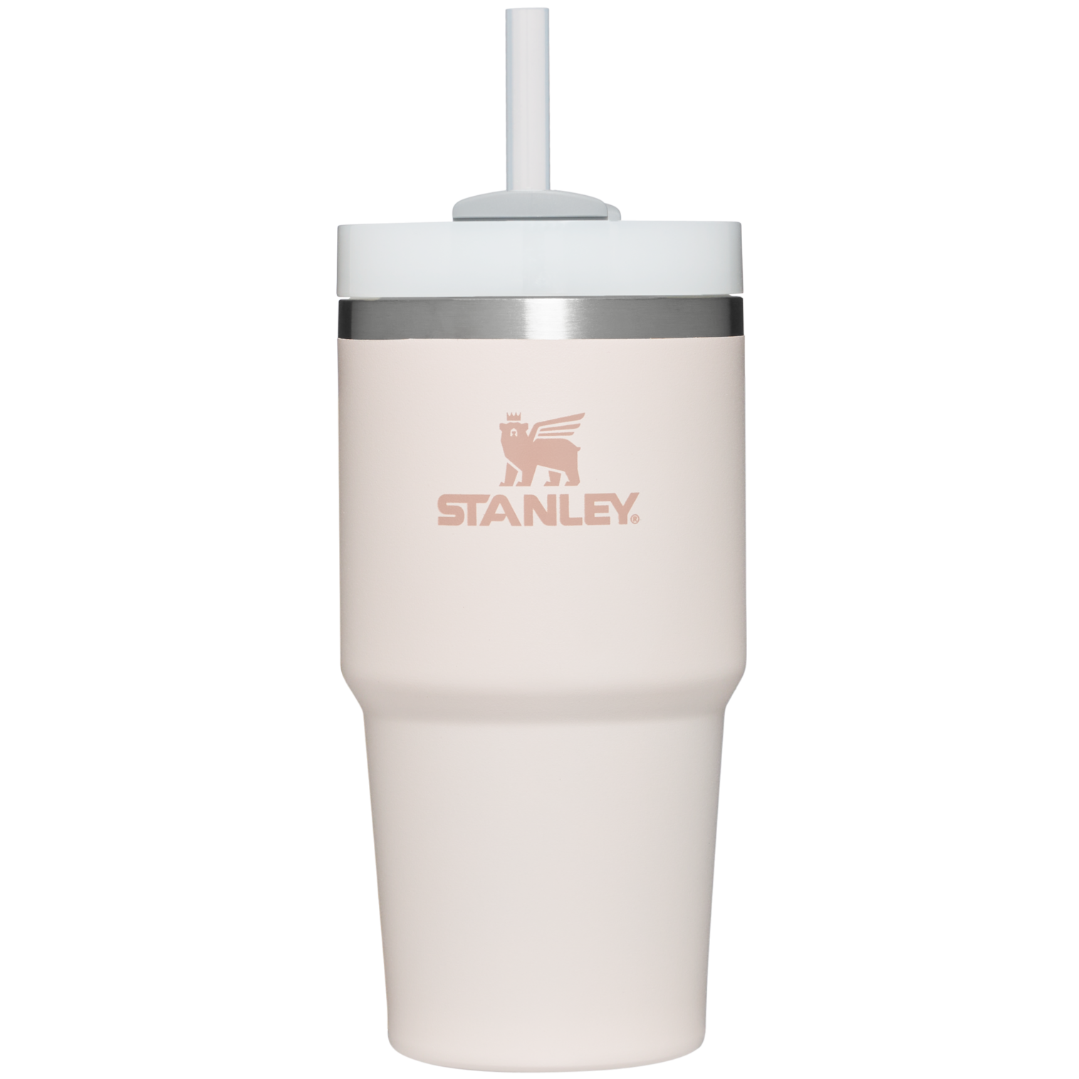 Insulated Travel The Quencher H2.0 Flowstate Tumbler D030T - Premium Stainless Steel Straw Cup for All-Day Hydration - Rose Quartz