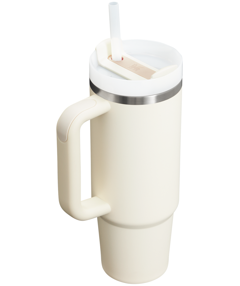 Splash-Resistant FlowState The Quencher H2.0 Flowstate Tumbler D051L - Double-Wall Vacuum Insulated Travel Tumbler with Straw Detail