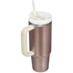 Splash-Resistant FlowState The Quencher H2.0 Flowstate Tumbler D051L - Double-Wall Vacuum Insulated Travel Tumbler with Straw Detail