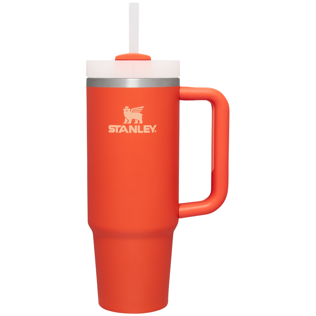 Splash-Resistant FlowState The Quencher H2.0 Flowstate Tumbler D051L - Double-Wall Vacuum Insulated Travel Tumbler with Straw Detail