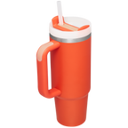 Splash-Resistant FlowState The Quencher H2.0 Flowstate Tumbler D051L - Double-Wall Vacuum Insulated Travel Tumbler with Straw Detail