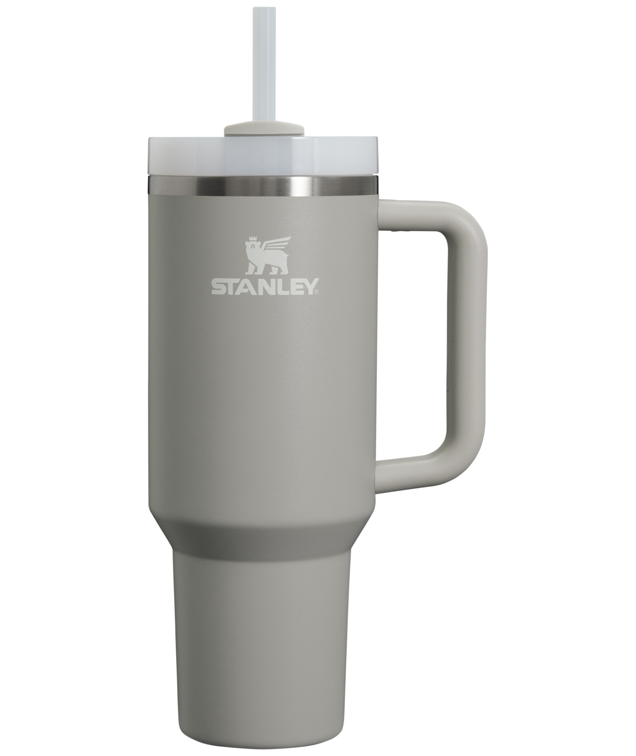 Double-Wall Vacuum The Quencher H2.0 Flowstate Tumbler  | Stanley Create D332L - Premium Stainless Steel Straw Cup for All-Day Hydration - Ash