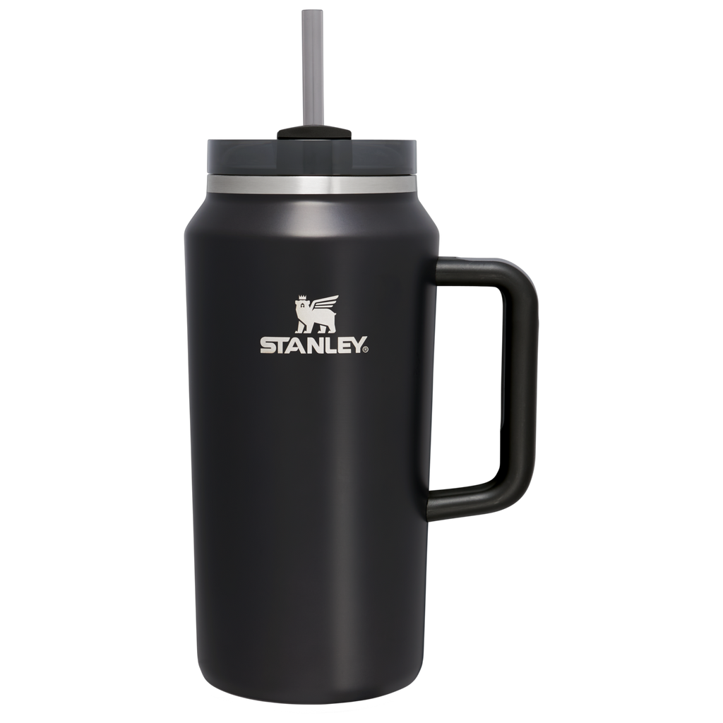 Car-Cup Friendly The Quencher H2.0 Flowstate Tumbler D033Q - Double-Wall Vacuum Insulated Travel Tumbler with Straw - Black Glow