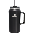 Car-Cup Friendly The Quencher H2.0 Flowstate Tumbler D033Q - Double-Wall Vacuum Insulated Travel Tumbler with Straw - Black Glow