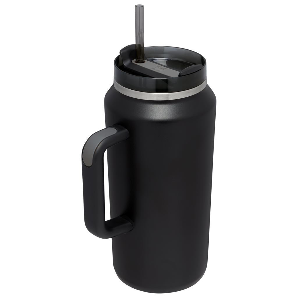 Splash-Resistant FlowState The Quencher H2.0 Flowstate Tumbler D365U - Double-Wall Vacuum Insulated Travel Tumbler with Straw Detail