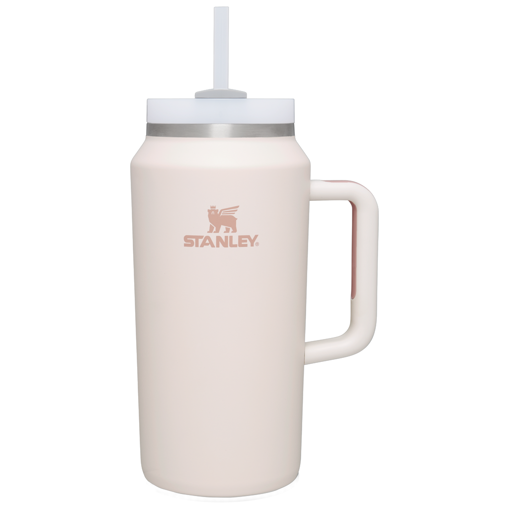 Car-Cup Friendly The Quencher H2.0 Flowstate Tumbler D033Q - Double-Wall Vacuum Insulated Travel Tumbler with Straw - Rose Quartz