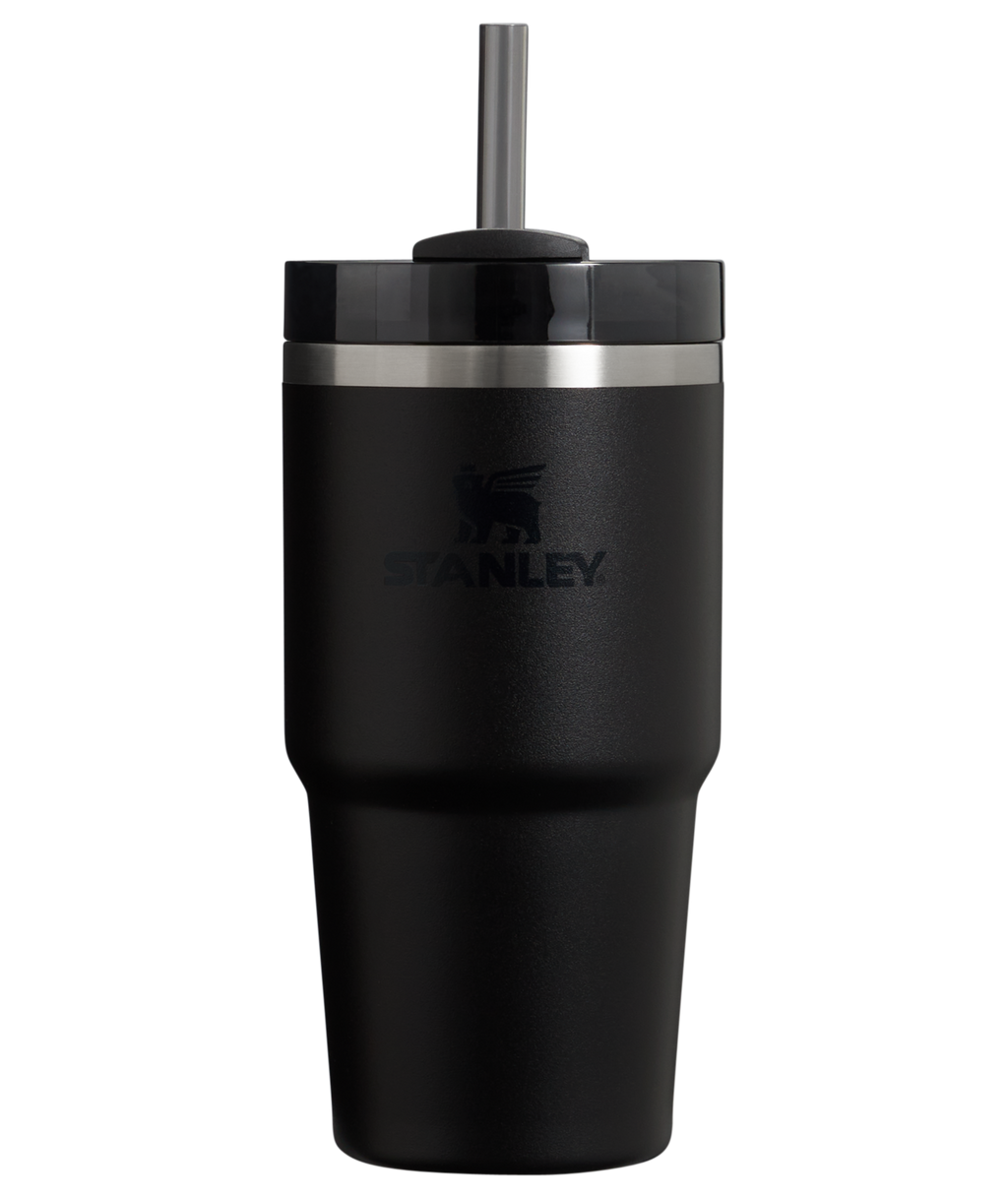 Large Capacity The Quencher H2.0 Flowstate Tumbler | Stanley Create D330L - Double-Wall Vacuum Insulated Travel Tumbler with Straw - Black 2.0
