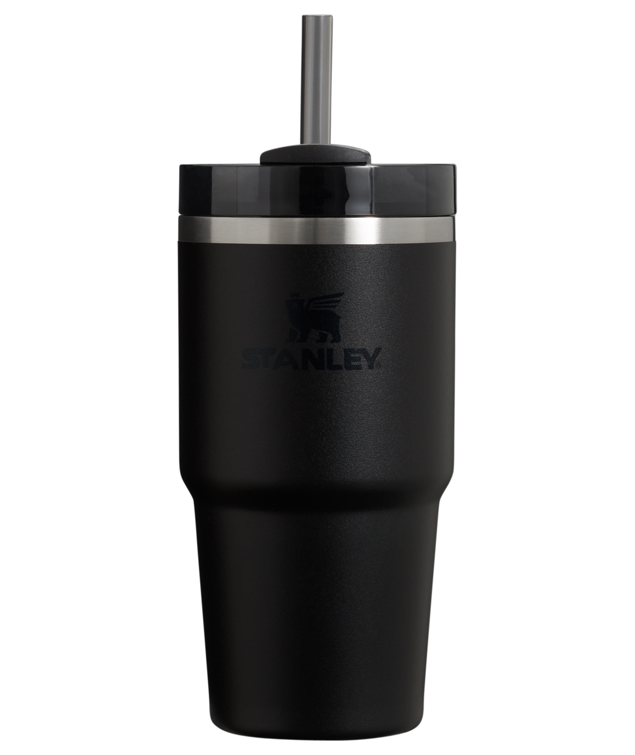 Large Capacity The Quencher H2.0 Flowstate Tumbler | Stanley Create D330L - Double-Wall Vacuum Insulated Travel Tumbler with Straw - Black 2.0