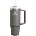 Splash-Resistant FlowState The Quencher H2.0 Flowstate Tumbler D051L - Double-Wall Vacuum Insulated Travel Tumbler with Straw - Stone