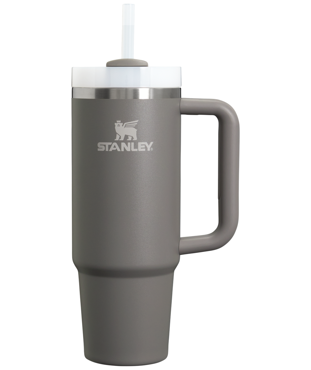 Double-Wall Vacuum The Quencher H2.0 Flowstate Tumbler | Stanley Create D331C - FlowState 3-Position Lid Insulated Travel Mug - Stone