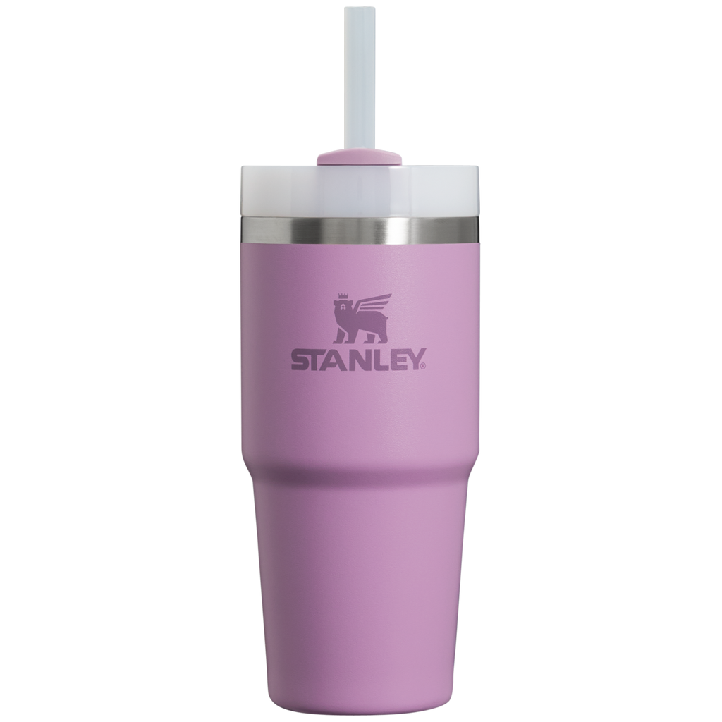 Splash-Resistant FlowState The Quencher H2.0 Flowstate Tumbler  | Stanley Create D329E - Double-Wall Vacuum Insulated Travel Tumbler with Straw - Lilac