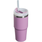 Splash-Resistant FlowState The Quencher H2.0 Flowstate Tumbler  | Stanley Create D329E - Double-Wall Vacuum Insulated Travel Tumbler with Straw Detail