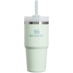 Splash-Resistant FlowState The Quencher H2.0 Flowstate Tumbler  | Stanley Create D329E - Double-Wall Vacuum Insulated Travel Tumbler with Straw Detail
