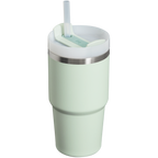 Large Capacity The Quencher H2.0 Flowstate Tumbler | Stanley Create D330L - Double-Wall Vacuum Insulated Travel Tumbler with Straw Detail