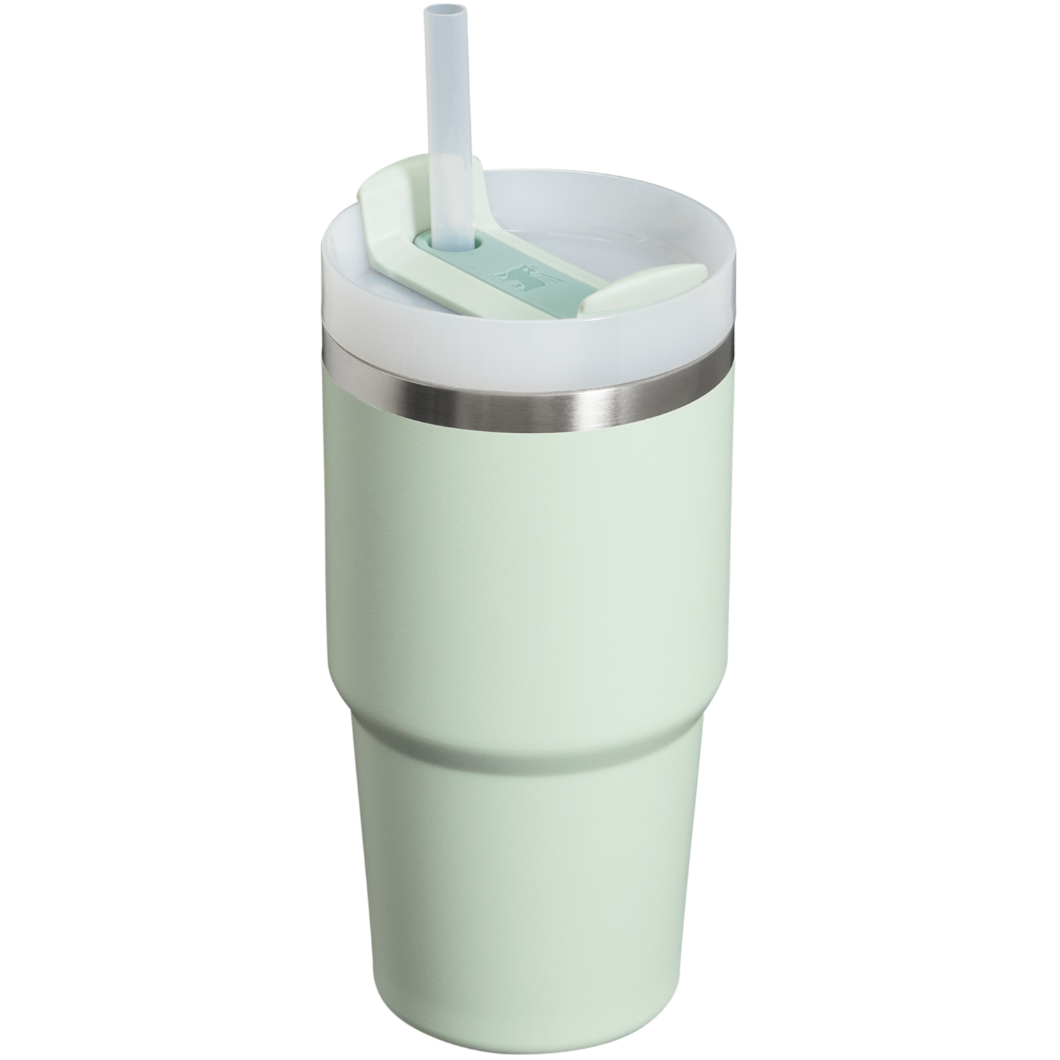 Large Capacity The Quencher H2.0 Flowstate Tumbler | Stanley Create D330L - Double-Wall Vacuum Insulated Travel Tumbler with Straw Detail