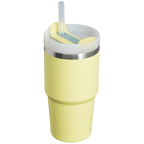 Large Capacity The Quencher H2.0 Flowstate Tumbler | Stanley Create D330L - Double-Wall Vacuum Insulated Travel Tumbler with Straw Detail