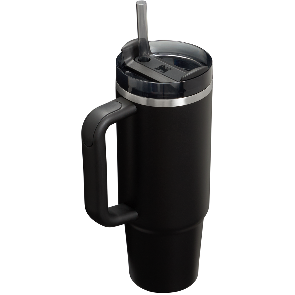 Splash-Resistant FlowState The Quencher H2.0 Flowstate Tumbler D051L - Double-Wall Vacuum Insulated Travel Tumbler with Straw Detail