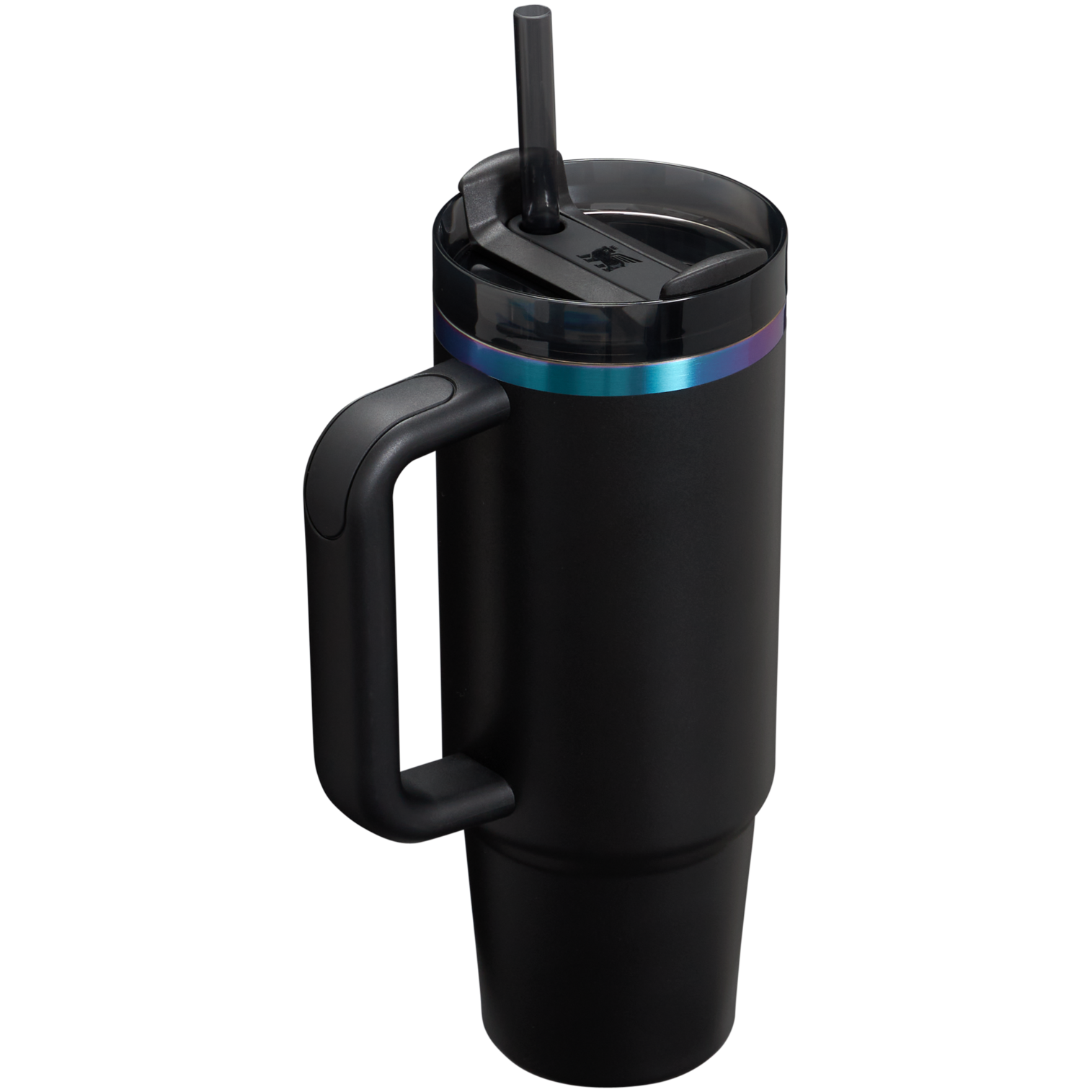 Double-Wall Vacuum The Black Chroma Quencher H2.0 Flowstate Tumbler D107W - FlowState 3-Position Lid Insulated Travel Mug Detail