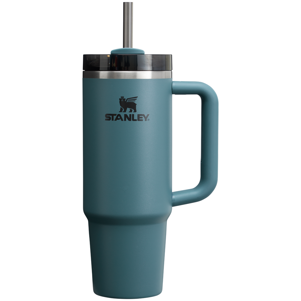 Splash-Resistant FlowState The Quencher H2.0 Flowstate Tumbler D051L - Double-Wall Vacuum Insulated Travel Tumbler with Straw Detail