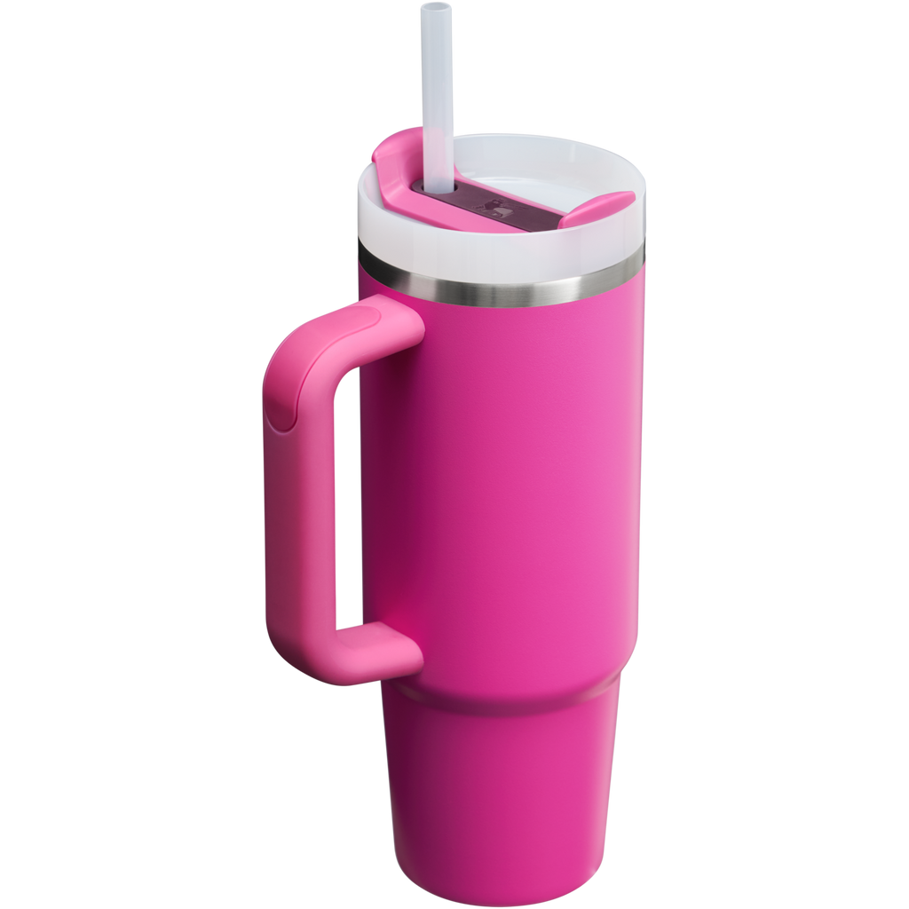 Splash-Resistant FlowState The Quencher H2.0 Flowstate Tumbler D051L - Double-Wall Vacuum Insulated Travel Tumbler with Straw Detail