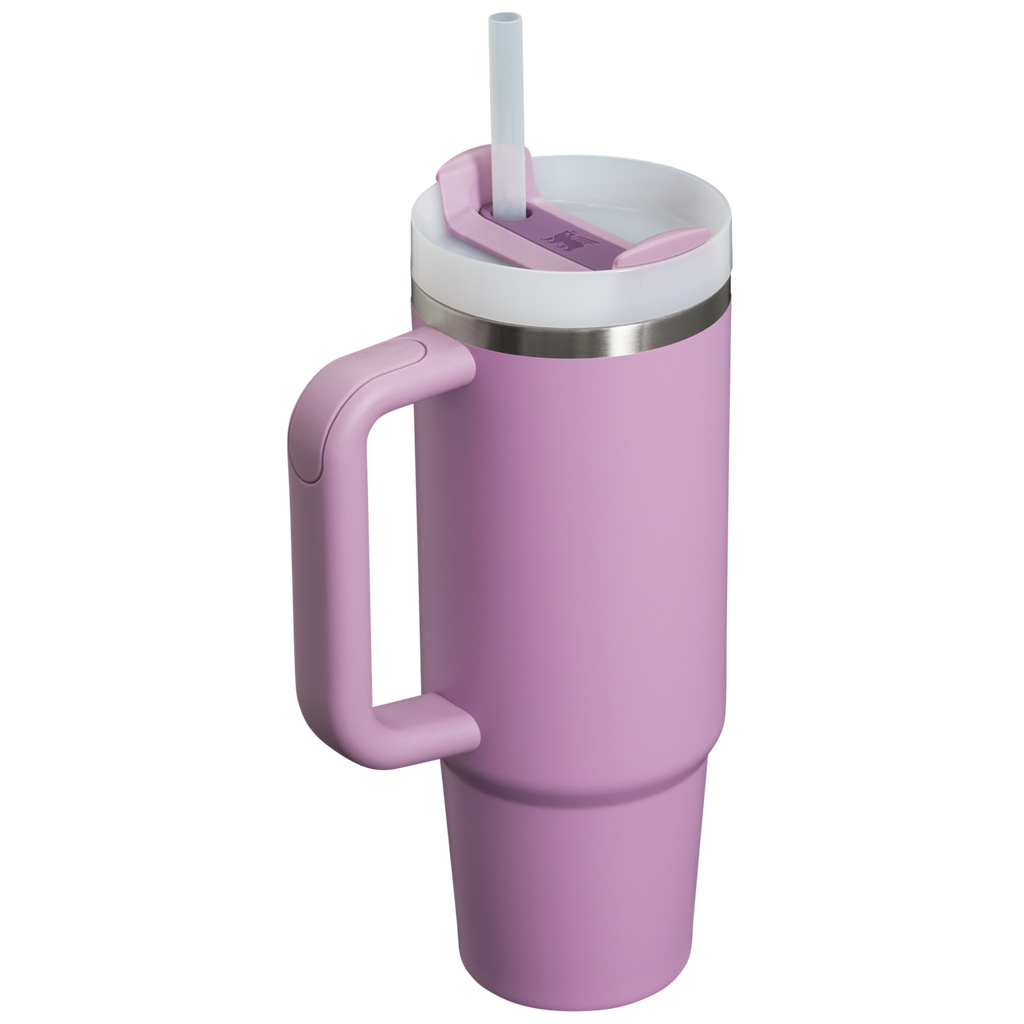 Splash-Resistant FlowState The Quencher H2.0 Flowstate Tumbler D051L - Double-Wall Vacuum Insulated Travel Tumbler with Straw Detail
