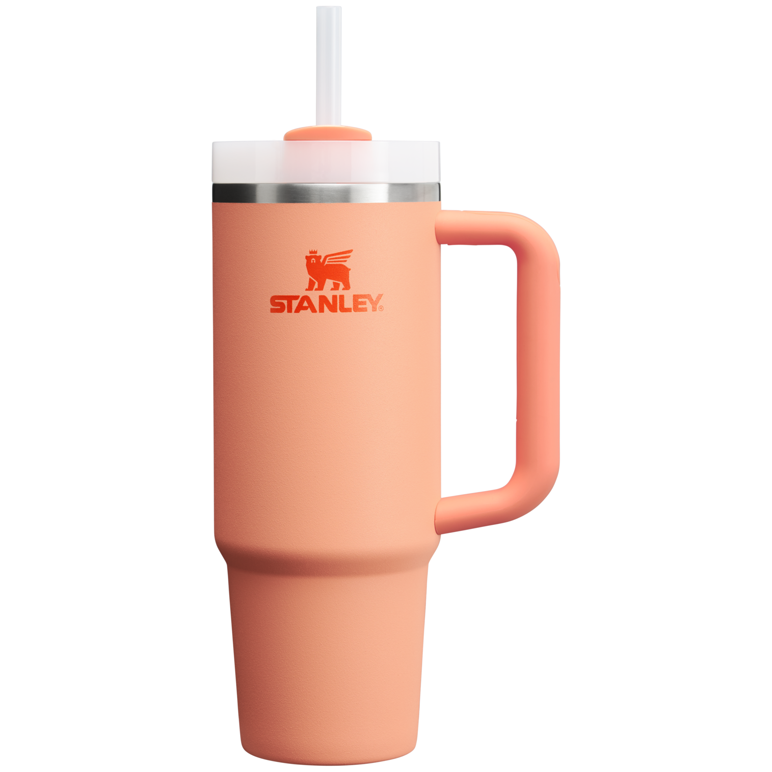 Splash-Resistant FlowState The Quencher H2.0 Flowstate Tumbler D051L - Double-Wall Vacuum Insulated Travel Tumbler with Straw - Cream 2.0