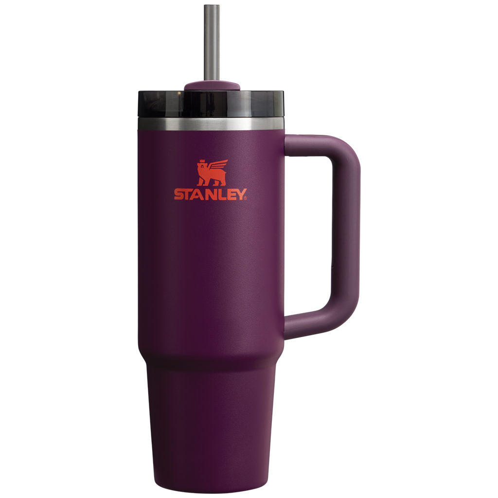 Splash-Resistant FlowState The Quencher H2.0 Flowstate Tumbler D051L - Double-Wall Vacuum Insulated Travel Tumbler with Straw Detail