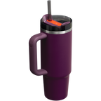 Splash-Resistant FlowState The Quencher H2.0 Flowstate Tumbler D051L - Double-Wall Vacuum Insulated Travel Tumbler with Straw Detail