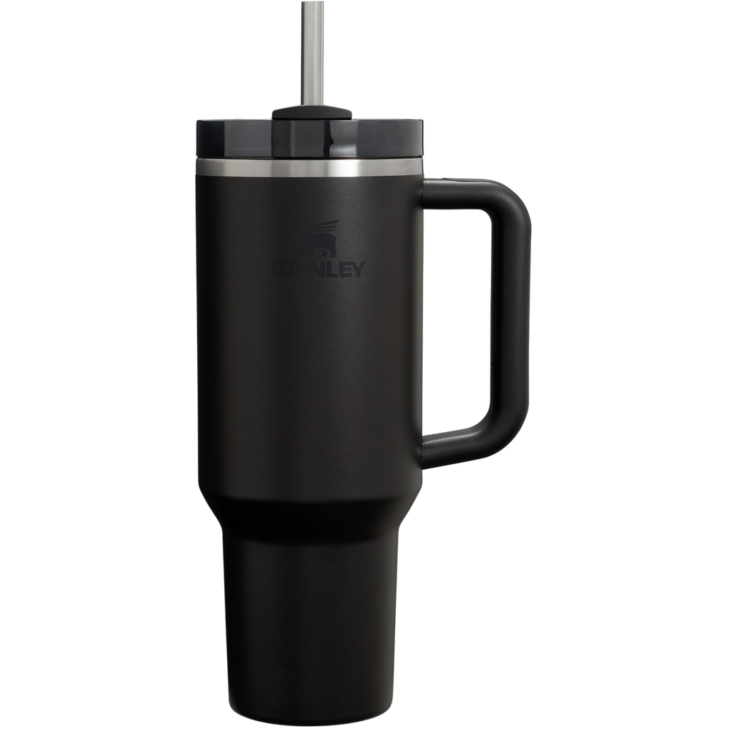 Large Capacity The Quencher H2.0 Flowstate Tumbler D050X - Double-Wall Vacuum Insulated Travel Tumbler with Straw - Black 2.0