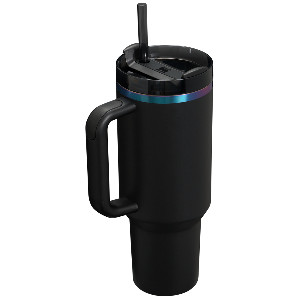Splash-Resistant FlowState The Black Chroma Quencher H2.0 Flowstate Tumbler D252B - 40oz Large Capacity Car-Cup Friendly Quencher Detail
